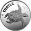 Niue Two Dollars Hawksbill Turtle 2014  Proof TURTLE 1 OZ 999 FINE SILVER coin reverse