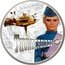 Niue Two Dollars (John Tracy) 5 THUNDERBIRD 5 THUNDERBIRDS IR 1 OZ 999 FINE SILVER © ITC coin reverse