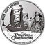 Niue Two Dollars (Queen Anne's Revenge) QUEEN ANNE'S REVENGE DISNEY PIRATES OF THE CARIBBEAN 1 OZ 999 FINE SILVER © DISNEY coin reverse