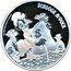 Niue Two Dollars (Scrooge McDuck) 1OZ 999 FINE SILVER © DISNEY $CROOGE MCDUCK coin reverse