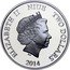 Niue Two Dollars (Disney. Steamboat Willie) ELIZABETH II NIUE TWO DOLLARS IRB 2014 coin obverse
