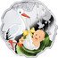 Niue 1 Dollar Born to Be Happy. Stork 2016   coin reverse