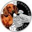 Niue 1 Dollar (Dachshund) DACHSHUND JEZEVČÍK coin reverse