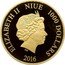 Niue 1000 Dollars Gracia Patricia. 60th Wedding Anniversary 2016  Proof ELIZABETH II NIUE 1000 DOLLARS IRB 2016 coin obverse