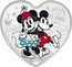 Niue 2 Dollars (Ultimate Couple) I ❤ U MICKEY MOUSE #LOVE YOU 1 OZ 999 FINE SILVER © DISNEY coin reverse