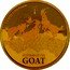 Niue 200 Dollars Year of the Goat. Three Goats 2015  羊 1 OZ 9999 FINE GOLD 2015 YEAR OF THE GOAT coin reverse