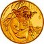 Niue 200 Dollars (Yoda) 1 OZ 9999 FINE GOLD © & TM LUCASFILM LTD. coin reverse