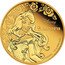 Niue 25 Dollars (Aurora) DISNEY AURORA © DISNEY 1/4 OZ 9999 GOLD coin reverse