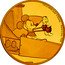 Niue 25 Dollars Plane Crazy 2016  Proof 1/4 OZ 9999 FINE GOLD © DISNEY - PLANE CRAZY, 1928 coin reverse