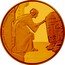 Niue 25 Dollars (Princess Leia) 1/4 OZ 9999 FINE GOLD © & TM LUCASFILM LTD. coin reverse