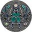 Niue 5 Dollars Crystal Scarabaeus 2021   coin reverse
