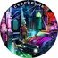 Niue 5 Dollars (Cyberpunk) CYBERPUNK coin reverse