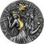 Niue 5 Dollars Fortuna & Tyche 2021 mw Antiqued TYCHE FORTUNA coin reverse