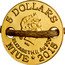 Niue 5 Dollars Horseshoe 2015  Proof 5 DOLLARS IRB ELIZABETH II AU 900 NIUE 2015 coin obverse