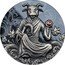 Niue 5 Dollars Ox 2021  Antiqued; Black Proof 牛 HAIYANTANG ZODIAC FOUNTAIN coin reverse