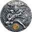 Niue 5 Dollars Shaolin Kung Fu 2021  Antiqued SHAOLIN KUNG FU 虎 coin reverse