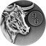 Niue 5 Dollars Year of the Ox 2021  Antiqued 96 coin reverse