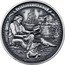 Niue Five Dollars Charles Darwin 2016  Antiqued CHARLES DARWIN 2OZ 999 FINE SILVER coin reverse