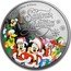 Niue One Dollar (Disney Season's Greetings) 1/2 OZ 999 FINE SILVER © DISNEY SEASON'S GREETINGS coin reverse