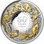 Niue Ten Dollars (50 Years of the Australian Decimal Currency) AUSTRALIAN DECIMAL CURRENCY 50 YEARS 1966 coin reverse