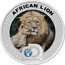 Niue Two Dollars (African Lion) AFRICAN LION D DISCOVERY TM coin reverse