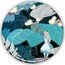 Niue Two Dollars (Alice) 1 OZ 999 FINE SILVER © DISNEY coin reverse