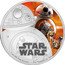 Niue Two Dollars (BB-8) STAR WARS TM 1 OZ 999 FINE SILVER © & ™ LUCASFILM LTD. coin reverse