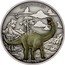 Niue Two Dollars (Brontosaurus) BRONTOSAURUS 1 OZ 999 FINE SILVER coin reverse
