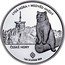 Niue Two Dollars (Brown Bear) LYSÁ HORA MEDVĚD HNĚDÝ ČESKÉ HORY 1 OZ SILVER 999 coin reverse