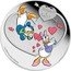 Niue Two Dollars Donald and Daisy 2016  Proof DONALD & DAISY 1 OZ 999 FINE SILVER ©DISNEY coin reverse