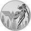 Niue Two Dollars (Elizabeth II Wonder Woman) 1 OZ 999 FINE SILVER WONDER WOMAN TM ©DC COMICS (S21) coin reverse