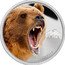 Niue Two Dollars (Grizzly Bear) 1 OZ 999 FINE SILVER coin reverse