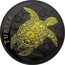 Niue Two Dollars Hawksbill Sea Turtle 2016 BU TURTLE coin reverse