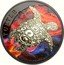 Niue Two Dollars (Hawksbill Sea Turtle. Fire) TURTLE FINE SILVER .999 1 OZ coin reverse