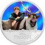 Niue Two Dollars (Kristoff and Sven) DISNEY FROZEN 1 OZ 999 FINE SILVER ©DISNEY coin reverse