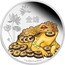 Niue Two Dollars (Money Toad) 金蟾 1 OZ 999 FINE SILVER coin reverse