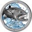 Niue Two Dollars (Ocean Predators Great Barracuda) GREAT BARRACUDA 1 OZ 999 FINE SILVER coin reverse