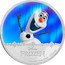 Niue Two Dollars (Olaf) DISNEY FROZEN 1 OZ 999 FINE SILVER ©DISNEY coin reverse