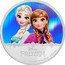 Niue Two Dollars (Princesses Elsa and Anna) DISNEY FROZEN 1 OZ 999 FINE SILVER © DISNEY coin reverse