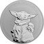 Niue Two Dollars Queen Elizabeth II. Grogu 2021  BU 1 OZ 999 FINE SILVER © & TM LUCASFILM LTD coin reverse