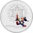 Niue Two Dollars Season’s Greetings from Mickey 2016  1 OZ 999 FINE SILVER © DISNEY SEASON'S GREETING coin reverse