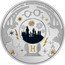 Niue Two Dollars Season's Greetings from Harry Potter 2021  Proof 1 OZ 999 FINE SILVER WIZARDING WORLD © & TM WBEI. (S21) H HOGWARTS coin reverse