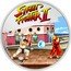Niue Two Dollars (Street Fighter II) STREET FIGHTER II TM 1 OZ 999 FINE SILVER ©CAPCOM coin reverse