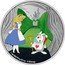 Niue Two Dollars (White Rabbit) 1 OZ 999 FINE SILVER © DISNEY coin reverse