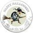 Niue Two Dollars (Witch) HAPPY HALLOWEEN coin reverse