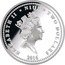 Niue Two Dollars Year of the Monkey. Red Monkey 2016  Proof ELIZABETH II NIUE TWO DOLLARS RDM 2016 coin obverse