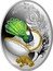 Niue 1 Dollar Egg with a Peacock 2017 mw Proof IMPERIAL FABERGÉ EGG coin reverse