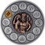 Niue 1 Dollar Aquarius. Antiqued 2020 mw  coin reverse