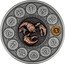 Niue 1 Dollar Cancer. Antiqued 2020 mw Antique Finish  coin reverse