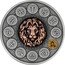 Niue 1 Dollar Leo. Antiqued 2020 mw  coin reverse